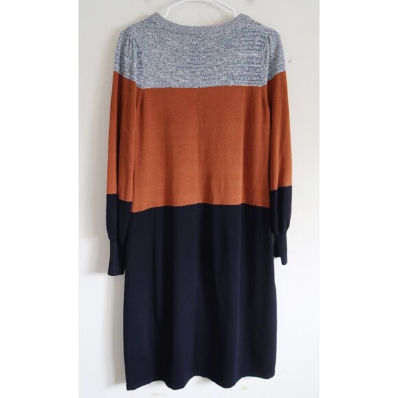 Talbots Colorblock Sweater Dress - Size Small - Picture 4 of 8